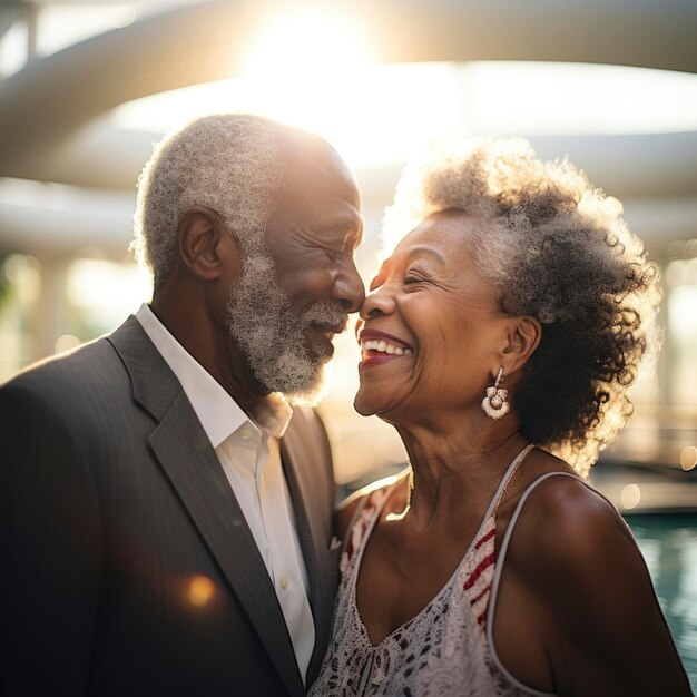 Foto una pareja romantica