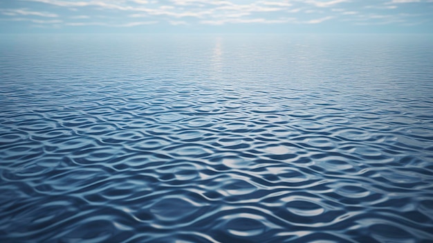 Foto una foto de un patrón geométrico en la superficie de un cuerpo de agua