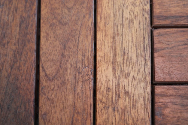 Foto de patrón de mosaico de madera marrón