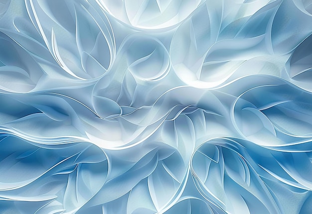 Foto de los patrones de curvas abstractas azules en el diseño de fondo