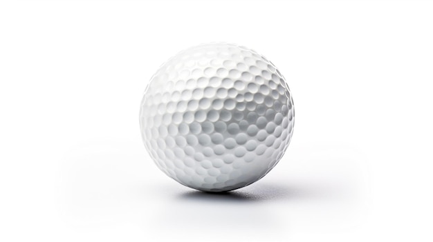 Foto foto de una pelota de golf aislada sobre un fondo blanco