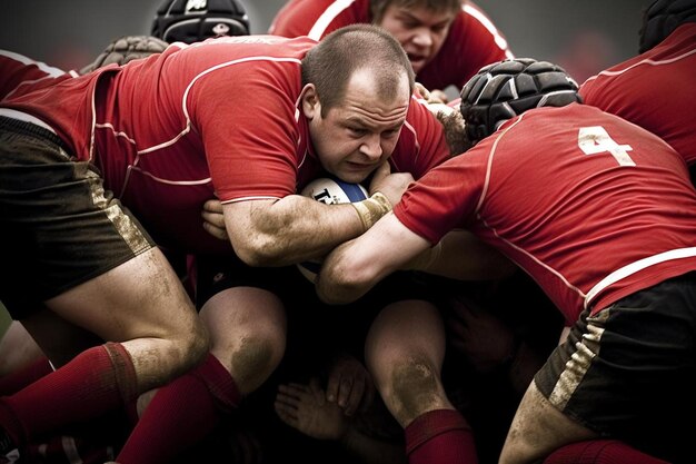 Foto foto de una pelota de rugby