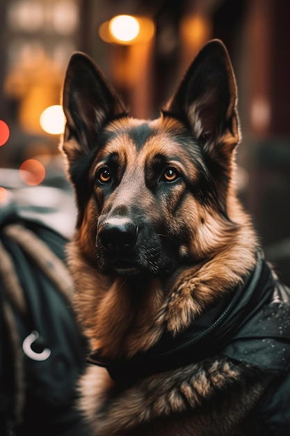 Foto del perro pastor alemán