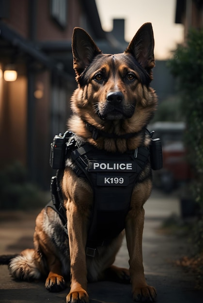 foto del perro policía K9