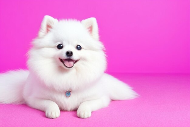 Foto de un perro de Pomerania