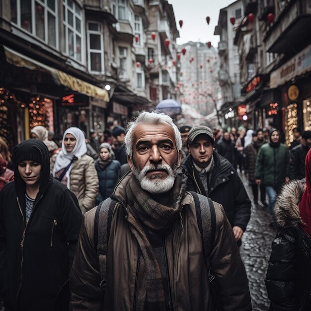 Foto de personas en Estambul