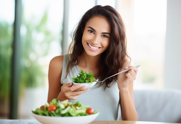 Foto foto de personas más jóvenes comiendo alimentos saludables y bebiendo jugos saludables