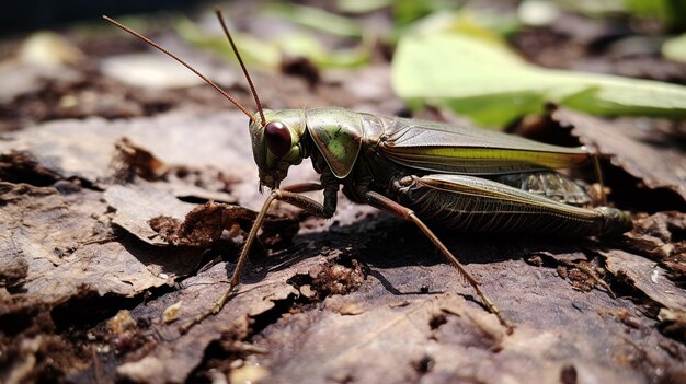 Foto foto de phasmid en el suelo