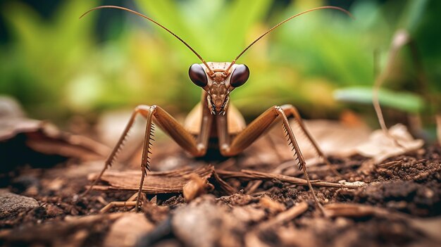 Foto foto de phasmid en el suelo