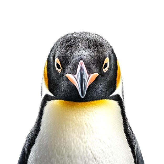 Foto una foto de un pingüino.