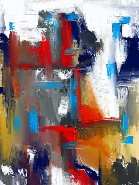 Una foto de pintura abstracta