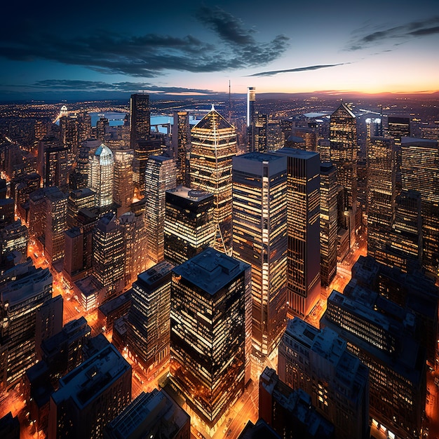 foto de pintura digital de edificios en Canadá