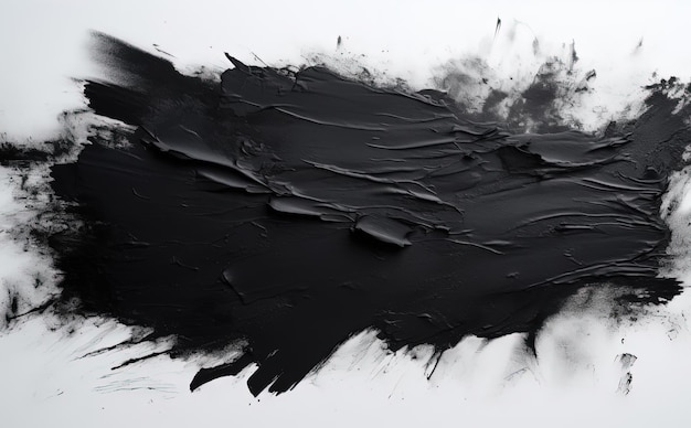 una foto de pintura negra sobre fondo blanco al estilo de una animación 2d tosca