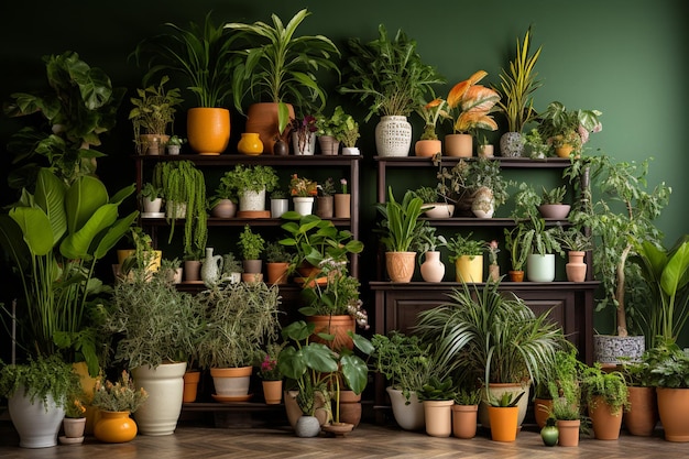 Foto de plantas de interior en maceta