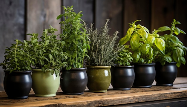 Foto de plantas de interior en maceta