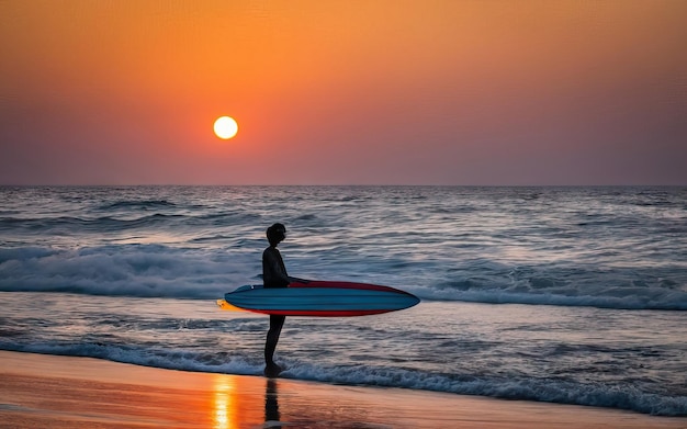 Foto de playa paradisíaca durante el día con puesta de sol.