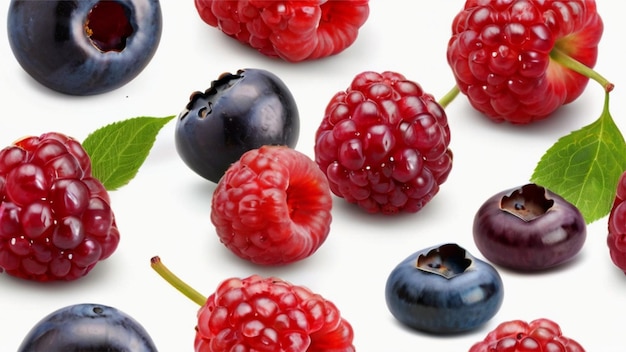 Foto png reife Beeren auf weißem Hintergrund