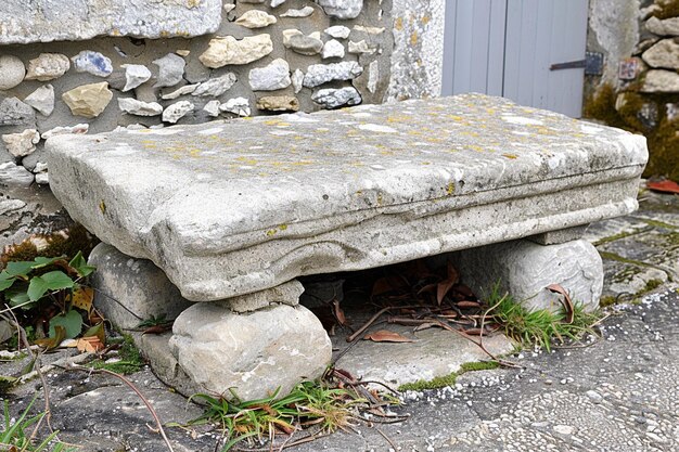 Foto de un podio de piedra en el reino del cambio perpetuo