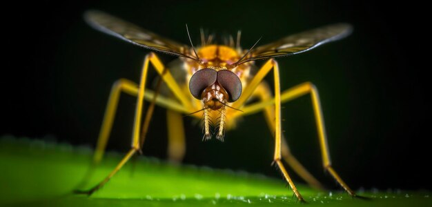 foto de primer plano de un mosquito