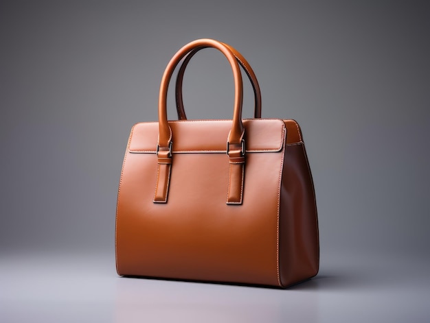 Foto Produkt der schönen und einfachen Mode braune Handtasche Studio Foto
