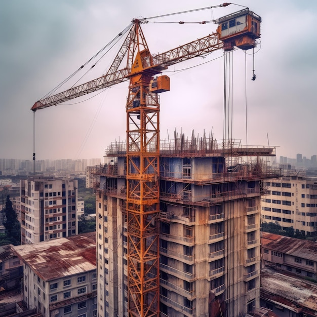 foto del proyecto de construcción de un edificio moderno