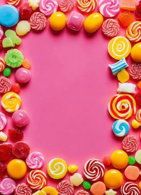 Foto foto publicitaria de fondo de los dulces