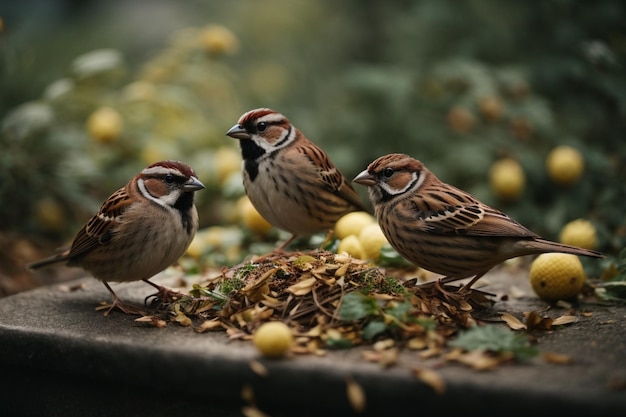 Foto real de pardais