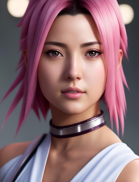 Foto foto realista en 3d de sakura hinata