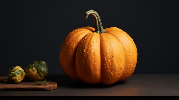 Foto realista de calabaza con resolución 8k para fotografía comercial