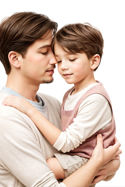 foto realista de amor entre pai e filho generativo ai