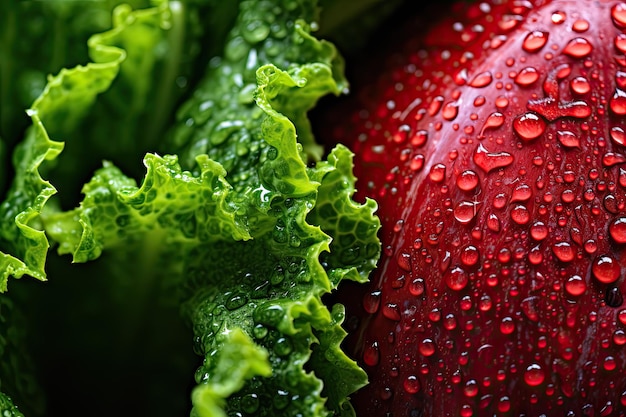 Foto realista de comida saudável