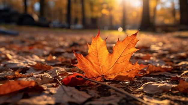 foto realista de fondo de otoño 4K HD