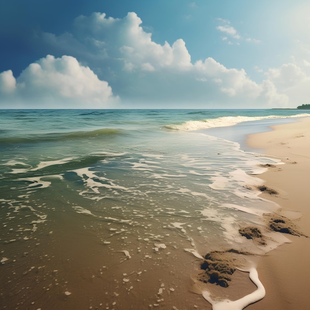 Foto realista de la playa para la fotografía