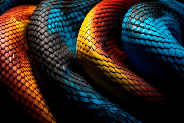 Foto realistischer Schlangen