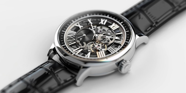 Foto del reloj en fondo blanco