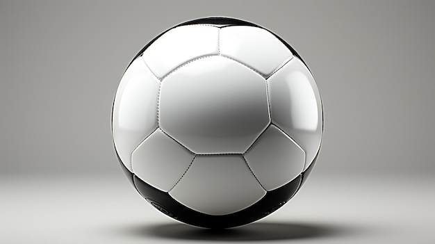 Foto renderizada en 3D de un balón de fútbol.