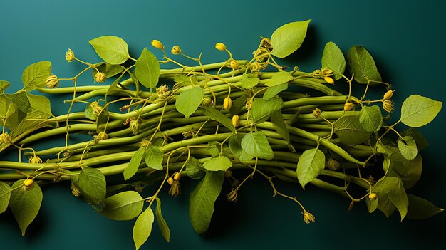 Foto renderizada en 3D del diseño vegetal