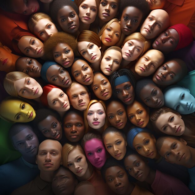 Foto foto renderizada en 3d de la diversidad