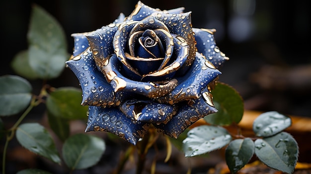 Foto renderizada en 3D de un hermoso diseño de rosas