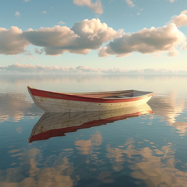 Foto renderizada en 3D de la imagen del barco