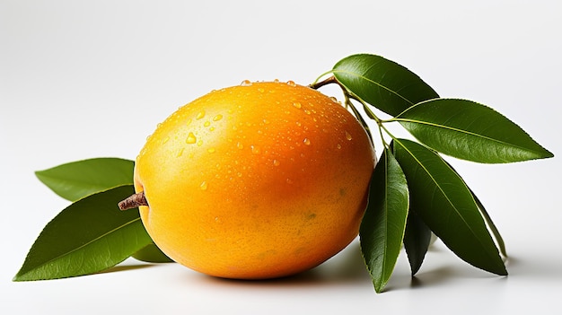 Foto renderizada en 3D de un mango sobre un fondo blanco