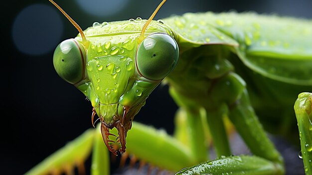 Foto renderizada en 3D de un saltamontes