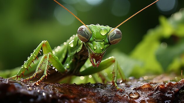 Foto foto renderizada em 3d de um gafanhoto