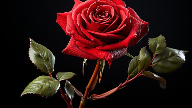 Foto renderizada em 3D de um lindo design de rosa