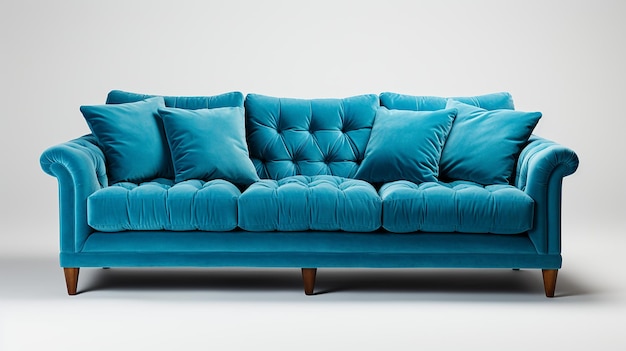 Foto renderizada em 3D de um sofá moderno