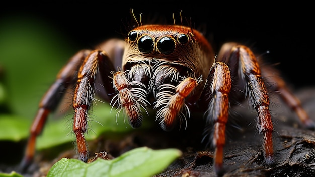 Foto renderizada em 3D de uma aranha