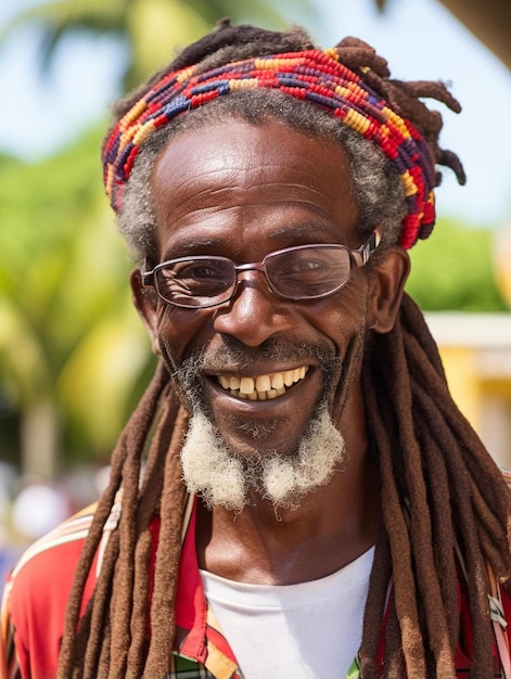 Foto de retrato de un adulto de mediana edad de Trinidad y Tobago