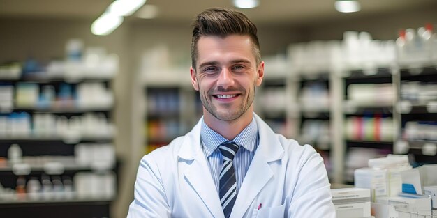 Foto de retrato de farmacéutico