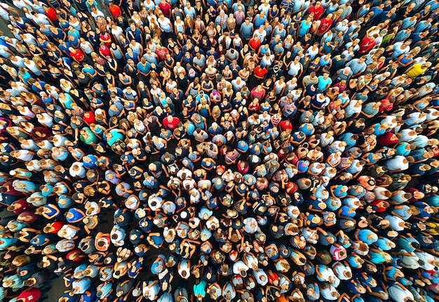 Foto retrato de gente de la ciudad caminando juntos por la calle por la tarde