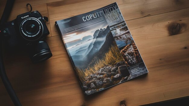 Foto una foto de una revista de fotografía con consejos y técnicas